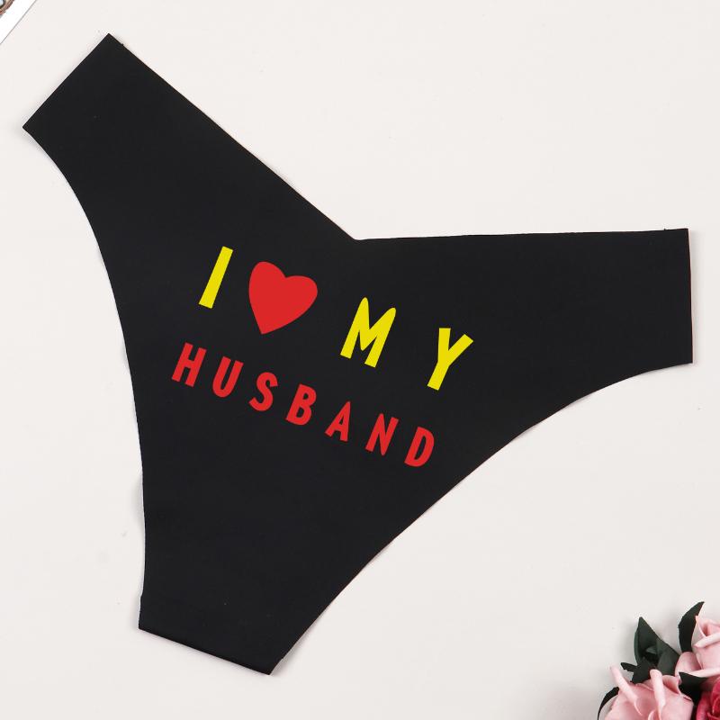 Varsbaby Женские мягкие сексуальные бесшовные трусы с принтом «Я люблю своего мужа» M чёрный
Varsbaby Женские мягкие сексуальные бесшовные трусы с принтом «Я люблю своего мужа» M чёрный