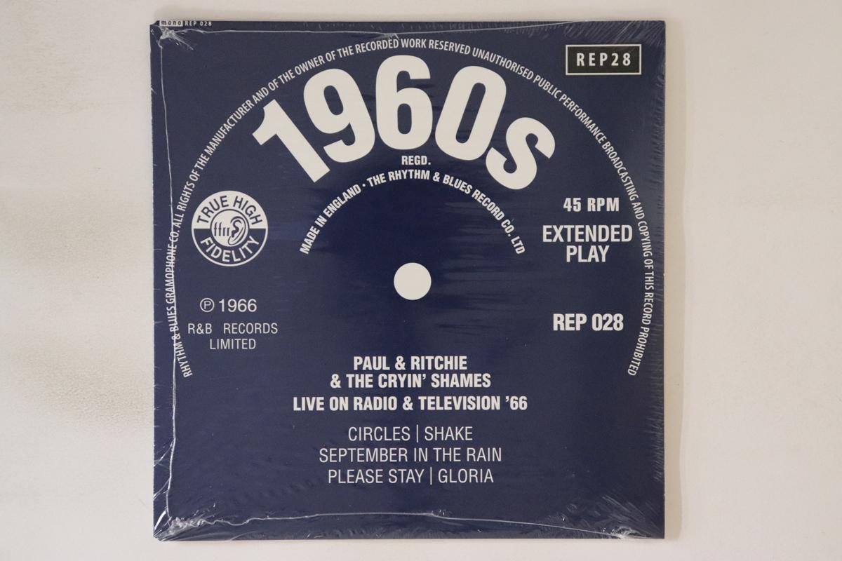 7inch Record PAUL RITCHIE THE CRYIN SHAMES Live On Radio Television 66 REP028 RHYTHM BLUES UK Rock Used
7inch Record PAUL RITCHIE THE CRYIN SHAMES Live On Radio Television 66 REP028 RHYTHM BLUES UK Rock Used