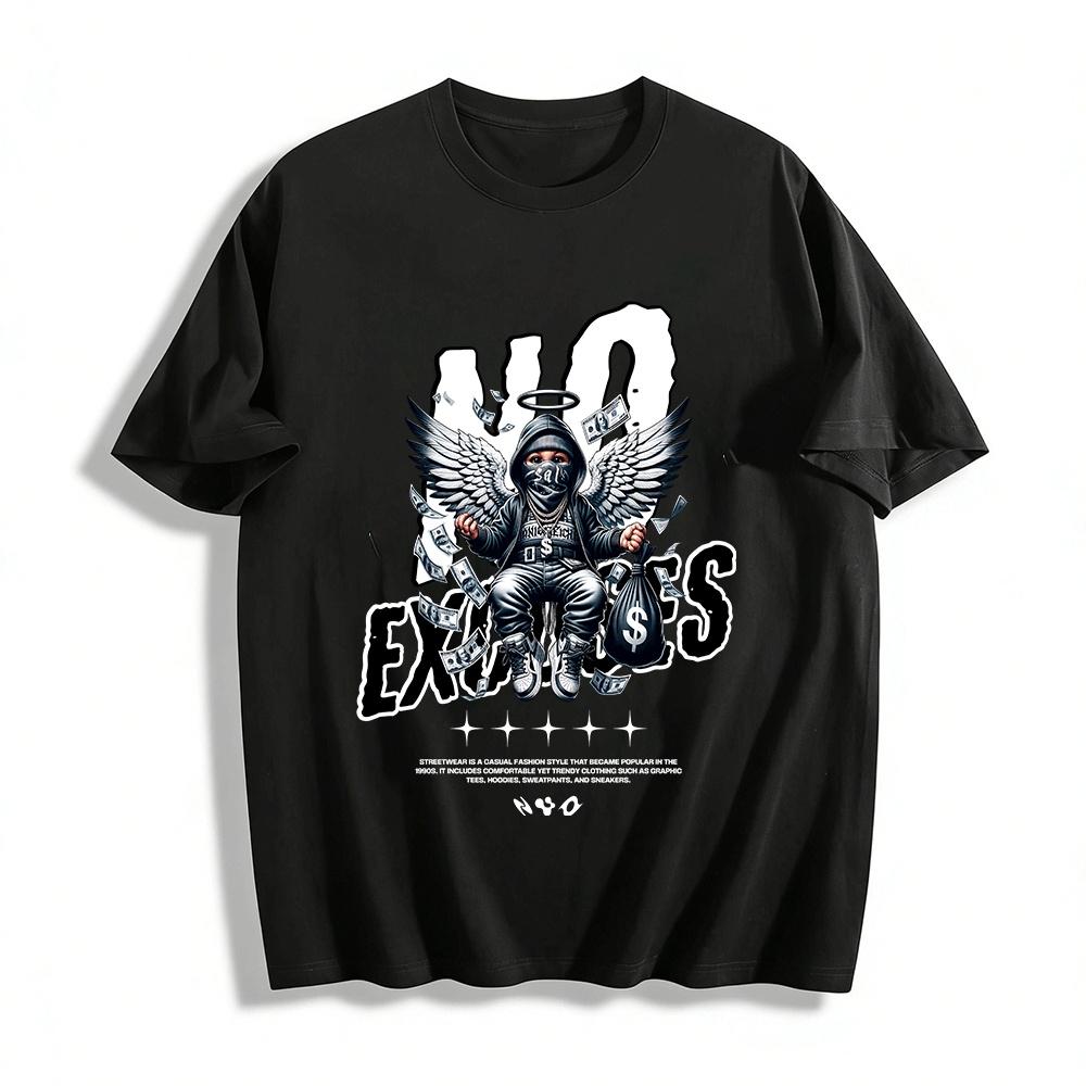 No Excuses Hip Hop Angel Print Streetwear Casual Loose Tee Pure cotton T-shirt XXS
No Excuses Hip Hop Angel Print Streetwear Casual Loose Tee Pure cotton T-shirt XXS