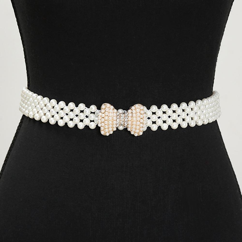 Ladies Elastic Waistband with Pearl Simple Pearl Waist Belt Rhinestone Waist Chain For Women Style 9
Ladies Elastic Waistband with Pearl Simple Pearl Waist Belt Rhinestone Waist Chain For Women Style 9