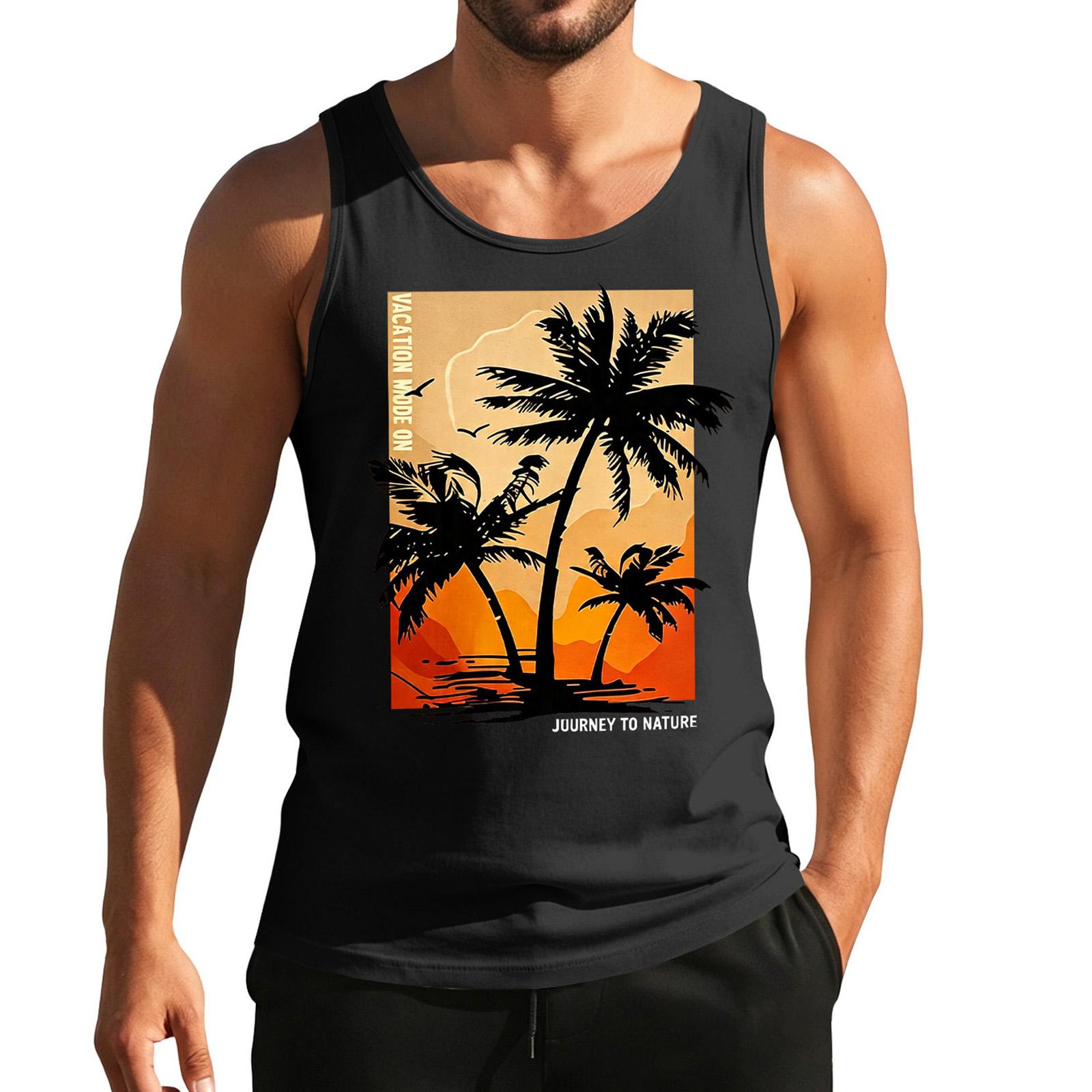Mens Sleeveless Tank Top with Tree and Graphic Print Lightweight Casual Summer Vest for Outdoor Activities Beachwear XXXXL чёрный
Mens Sleeveless Tank Top with Tree and Graphic Print Lightweight Casual Summer Vest for Outdoor Activities Beachwear XXXXL чёрный