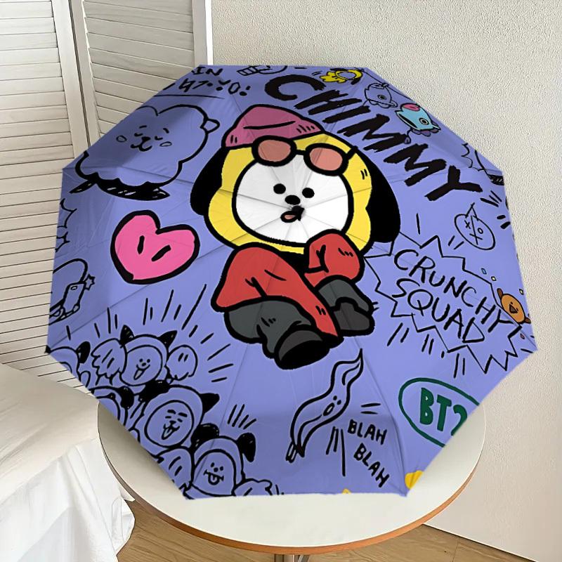 1PC Chimmy BT21 Automatic Folding Umbrella | Vibrant Motif & Compact Design for Everyoneyy250930017
1PC Chimmy BT21 Automatic Folding Umbrella | Vibrant Motif & Compact Design for Everyoneyy250930017