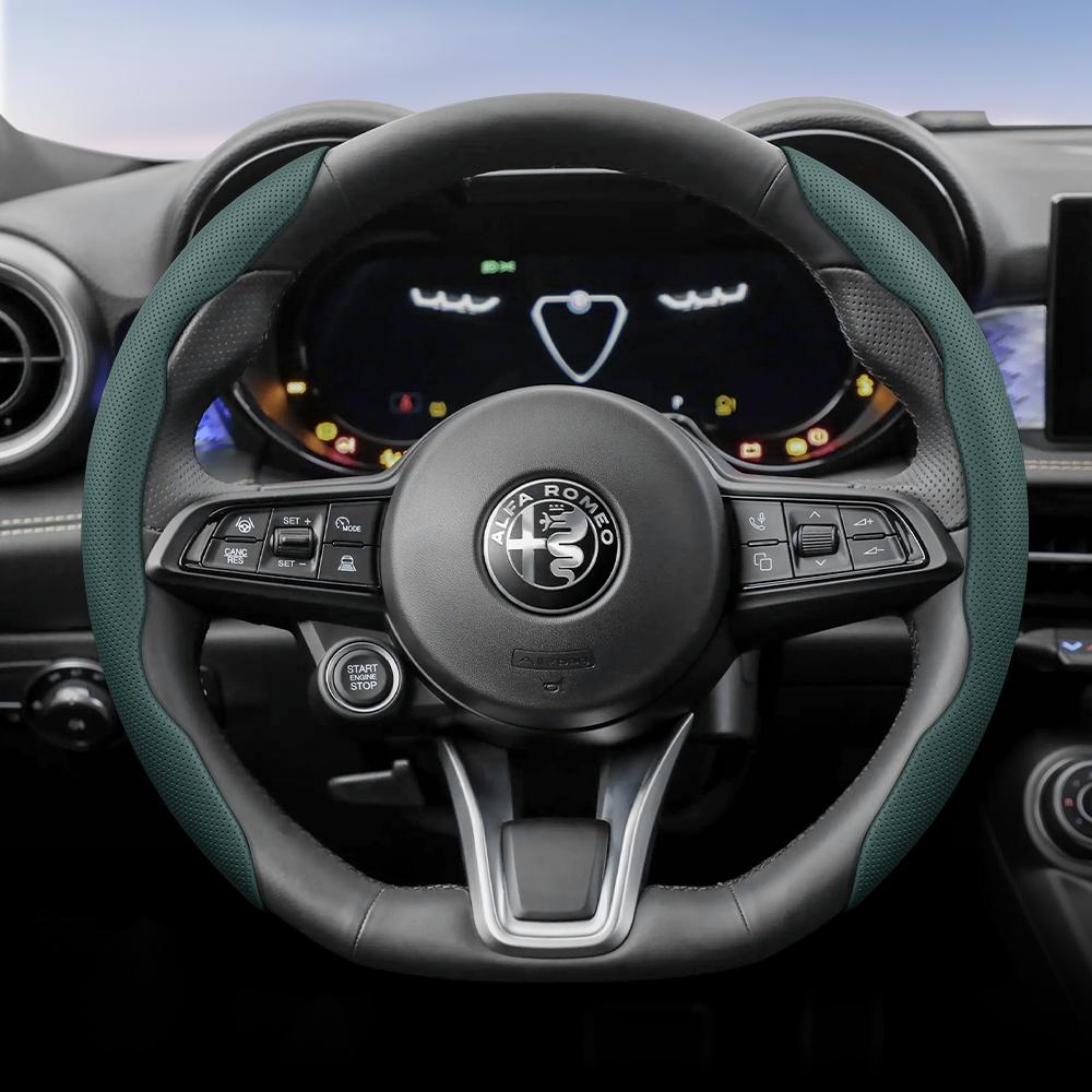 Compatible with Alfa Romeo Giulia, Giulietta, Stelvio, Tonale steering wheel covers and inserts.
Compatible with Alfa Romeo Giulia, Giulietta, Stelvio, Tonale steering wheel covers and inserts.