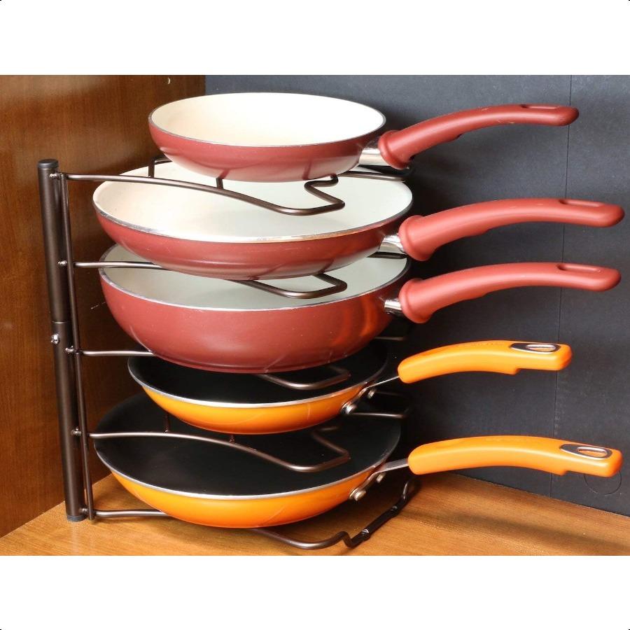 Pan Organizer Rack for Kitchen Cabinet and Counter Bronze United States
Pan Organizer Rack for Kitchen Cabinet and Counter Bronze United States