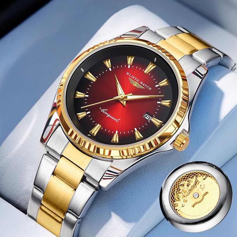 Mens Watches Stainless Steel Belt Quartz Wrist Watch Man Business Watch Calendar Date Luminous Casual Clock
Mens Watches Stainless Steel Belt Quartz Wrist Watch Man Business Watch Calendar Date Luminous Casual Clock