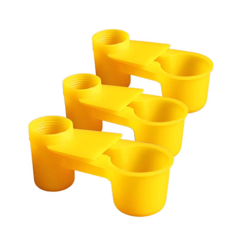 3Pcs Bird Quail Drinker Cups Water Bottle Cup Cat Chicken Pigeon Parrot Hamster Double Nozzle Water Guide For Bird (Yellow,3pcs)
3Pcs Bird Quail Drinker Cups Water Bottle Cup Cat Chicken Pigeon Parrot Hamster Double Nozzle Water Guide For Bird (Yellow,3pcs)