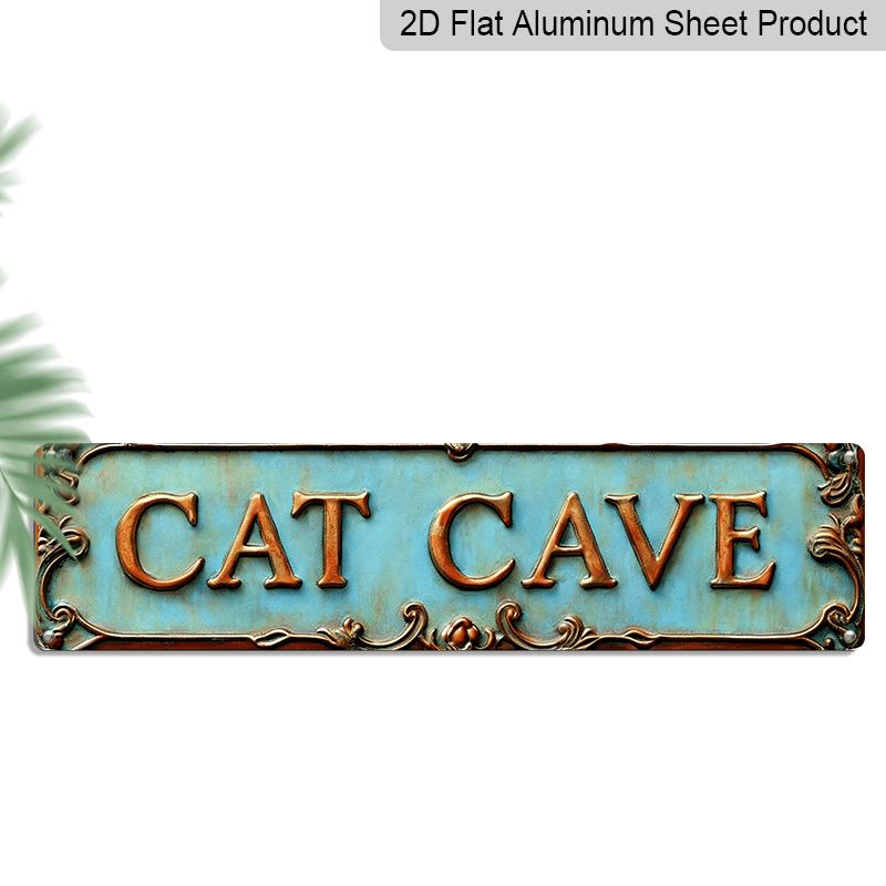 2D Flat, Decorative Signs & Plaques, 1pc Vintage Cat Cave Metal Sign - 4.0X16.0 Inch Aluminum Wall Decoration with Ornate Border, Perfect for Home 40cm x 10cm
2D Flat, Decorative Signs & Plaques, 1pc Vintage Cat Cave Metal Sign - 4.0X16.0 Inch Aluminum Wall Decoration with Ornate Border, Perfect for Home 40cm x 10cm