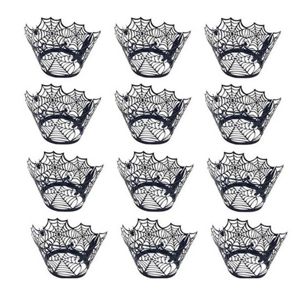 12pcs Halloween Cupcake Wrappers Spider Web Cupcake Wrappers Cupcake Liners Cake Topper Decors Halloween Theme Party Supplies
12pcs Halloween Cupcake Wrappers Spider Web Cupcake Wrappers Cupcake Liners Cake Topper Decors Halloween Theme Party Supplies