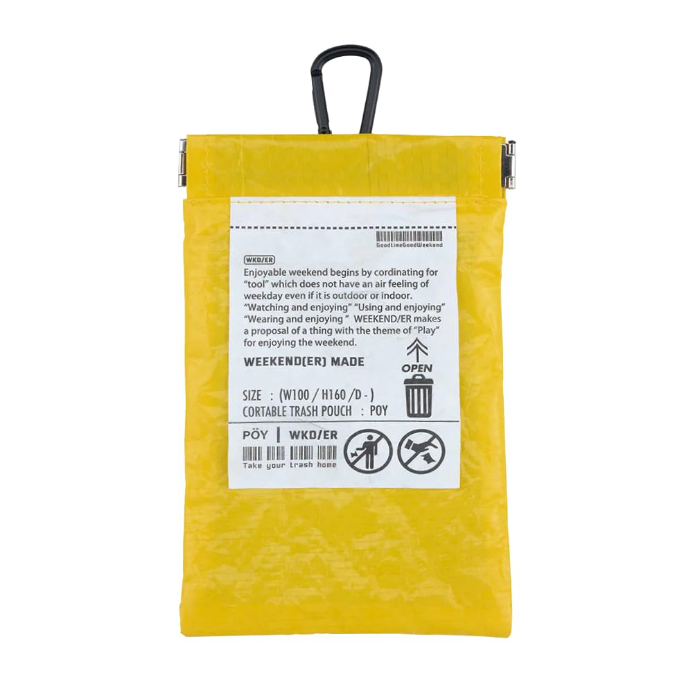 Портативный мусорный контейнер Hemmings Trash Pouch POY PE YELLOW с боковым карманом-карабином, желтый x 16 см 7851002 WEEKEND(ER) & Приблизительно. 10,5
Портативный мусорный контейнер Hemmings Trash Pouch POY PE YELLOW с боковым карманом-карабином, желтый x 16 см 7851002 WEEKEND(ER) & Приблизительно. 10,5