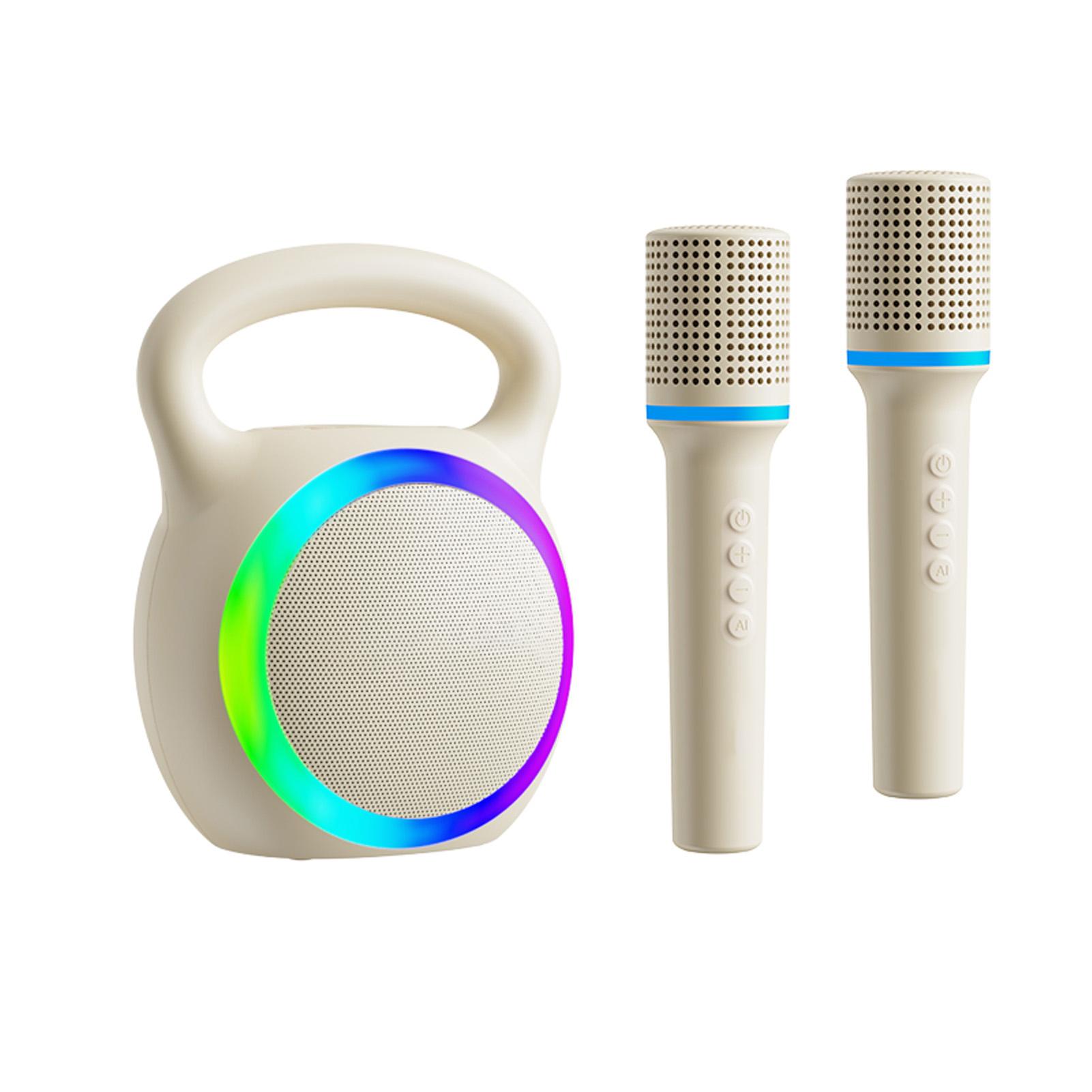15W Karaoke Machine with 2 Wireless Microphones Microphone and Speaker KTV Set RGB Light Effects Handheld Mic Portable
15W Karaoke Machine with 2 Wireless Microphones Microphone and Speaker KTV Set RGB Light Effects Handheld Mic Portable