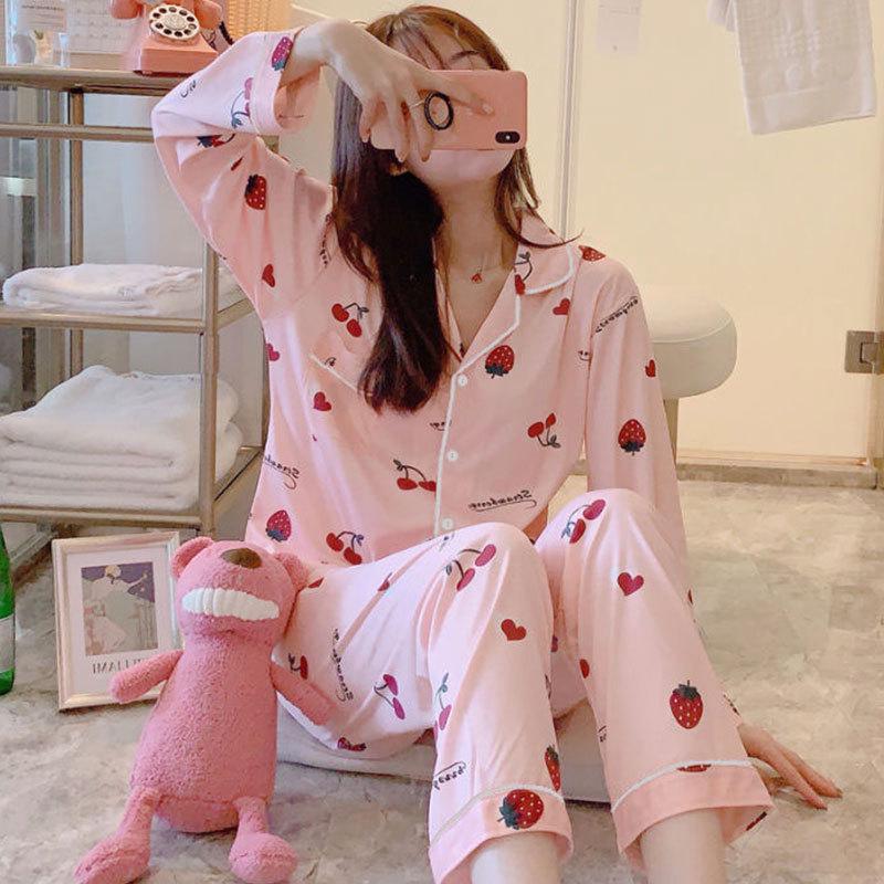 Women s Sweet & Fresh Pajama Set: Long Sleeve Cardigan + Pants for Spring/Autumn, Perfect for Student Girls at Home L (100-120 lbs)
Women s Sweet & Fresh Pajama Set: Long Sleeve Cardigan + Pants for Spring/Autumn, Perfect for Student Girls at Home L (100-120 lbs)
