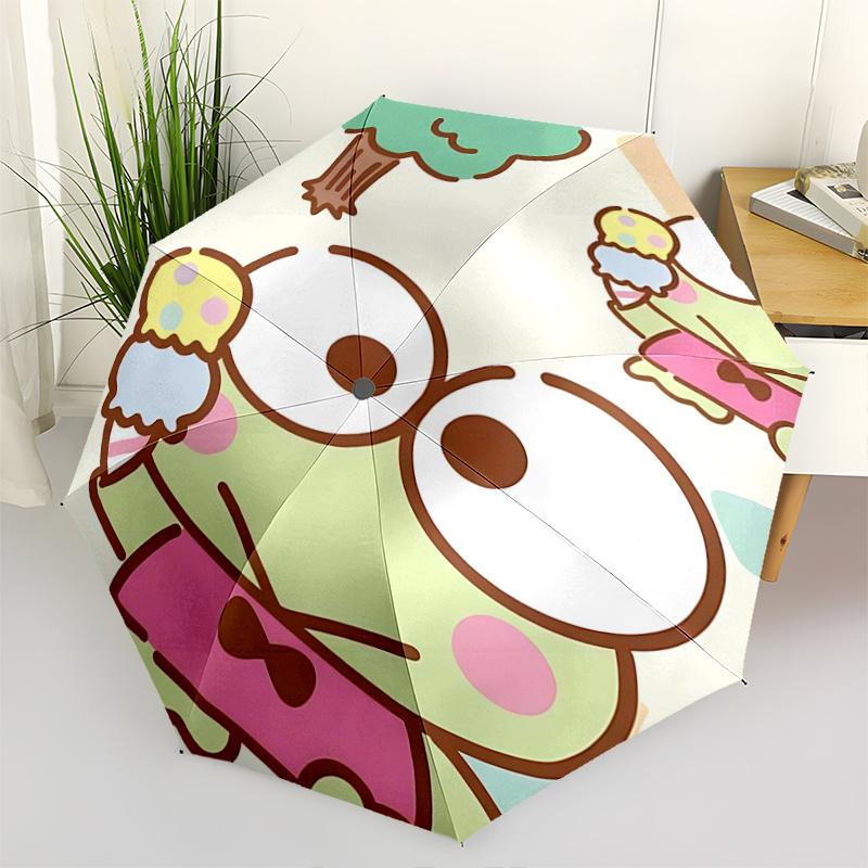 1pc Keroppi Frog Ice Cream Holder with Automatic Open Close Umbrella - Portable Tri-Fold Design, 8-Bone Iron Frame Outdoor Umbrella, Perfect Gift for
1pc Keroppi Frog Ice Cream Holder with Automatic Open Close Umbrella - Portable Tri-Fold Design, 8-Bone Iron Frame Outdoor Umbrella, Perfect Gift for