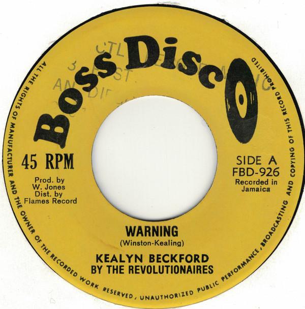 7inch Record KEELING BECKFORD THE REVOLUTIONAR Warning Warning Version FBD926 Boss Disc 1978 US Reggae Ska Dub Used
7inch Record KEELING BECKFORD THE REVOLUTIONAR Warning Warning Version FBD926 Boss Disc 1978 US Reggae Ska Dub Used