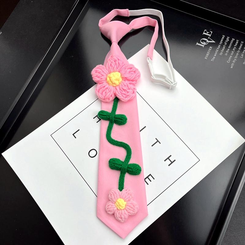 Korean Fashion 3D Handmade Woolen Flower Pink Black Tie Women Kawaii Cute Neck Tie Gift For Girlfriend рожевий
Korean Fashion 3D Handmade Woolen Flower Pink Black Tie Women Kawaii Cute Neck Tie Gift For Girlfriend рожевий