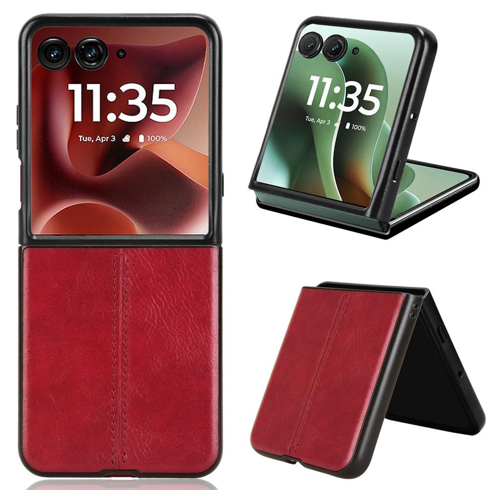 For Motorola Razr 60 Ultra 5G Case Stitching Line PU Leather Coated PC Phone Cover Red
For Motorola Razr 60 Ultra 5G Case Stitching Line PU Leather Coated PC Phone Cover Red