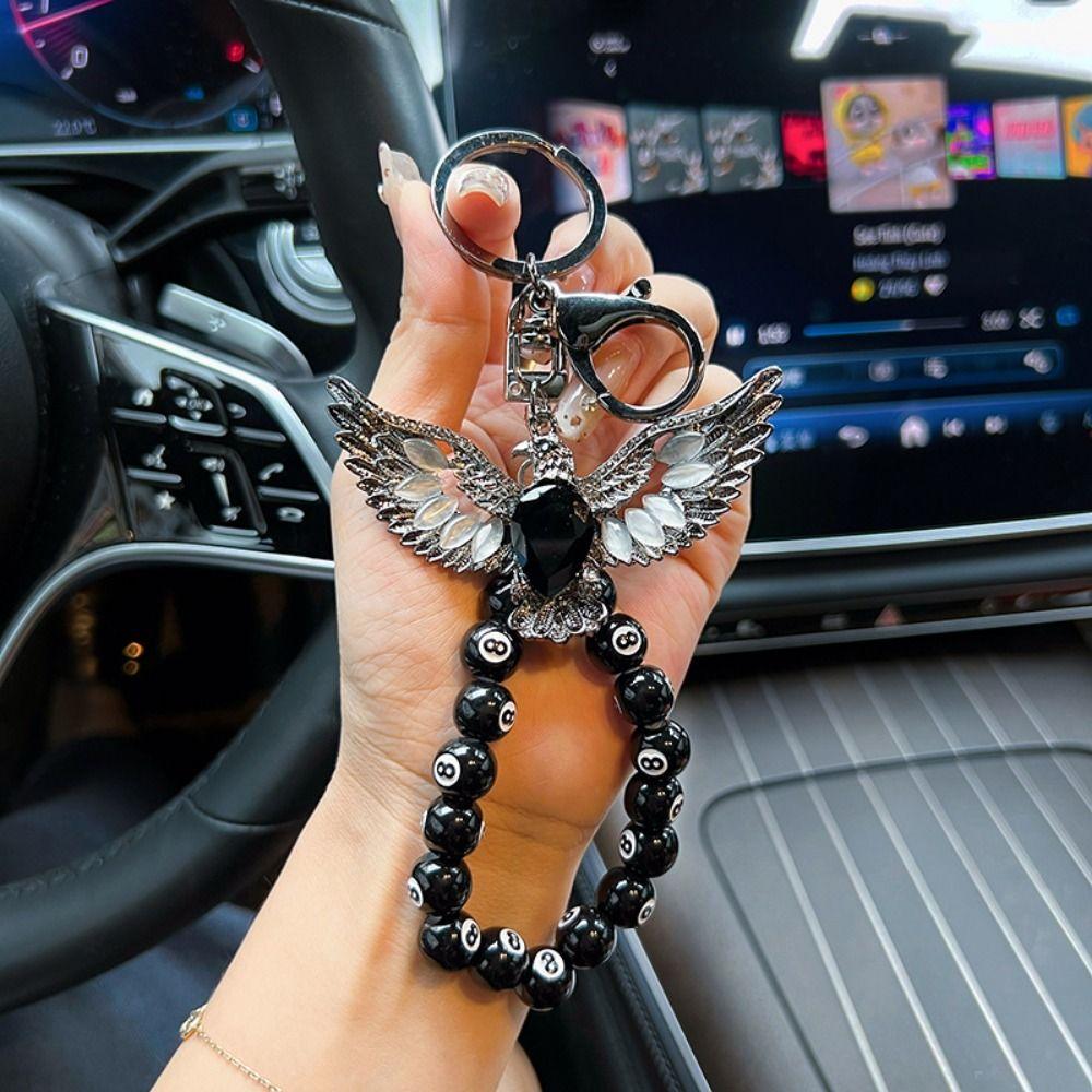 Advanced Sense Bag Pendant Black 8 Billiards Car Key Ring Beaded Eagle Keychain Hanging Decoration Key Chain
Advanced Sense Bag Pendant Black 8 Billiards Car Key Ring Beaded Eagle Keychain Hanging Decoration Key Chain
