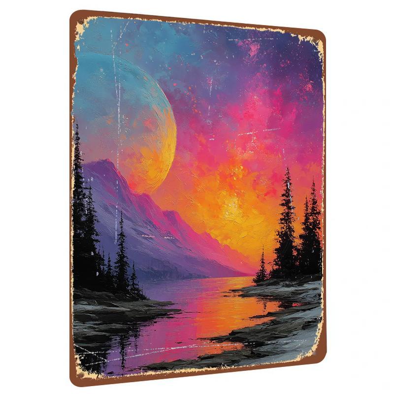 Dreamy Planet Landscape Metal Wall Art Decorative Painting for Living Room Home Decoration 20x30cm(7.8x11.8inch)
Dreamy Planet Landscape Metal Wall Art Decorative Painting for Living Room Home Decoration 20x30cm(7.8x11.8inch)