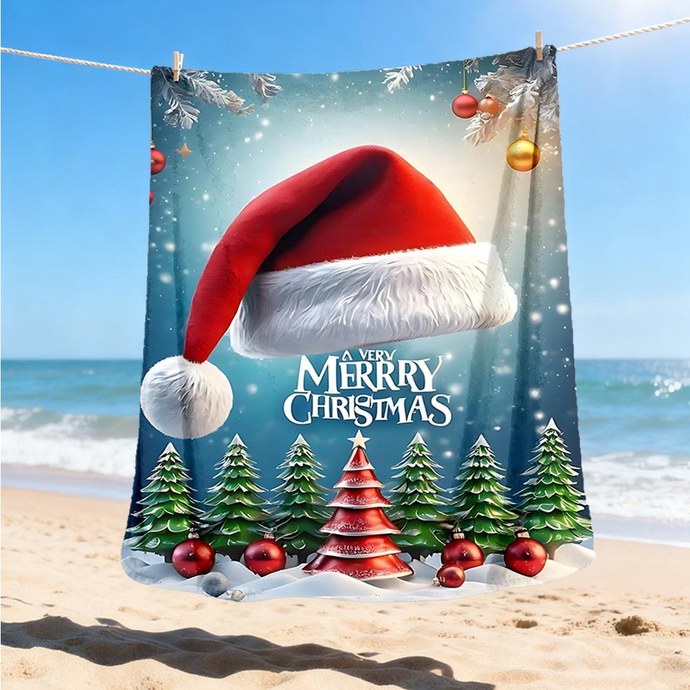 1pc Christmas Hat Outdoor Flannel Blanket Soft All Season Polyester Throw , Perfect for Picnics & Travel , Picnic Accessory 80x120cm
1pc Christmas Hat Outdoor Flannel Blanket Soft All Season Polyester Throw , Perfect for Picnics & Travel , Picnic Accessory 80x120cm
