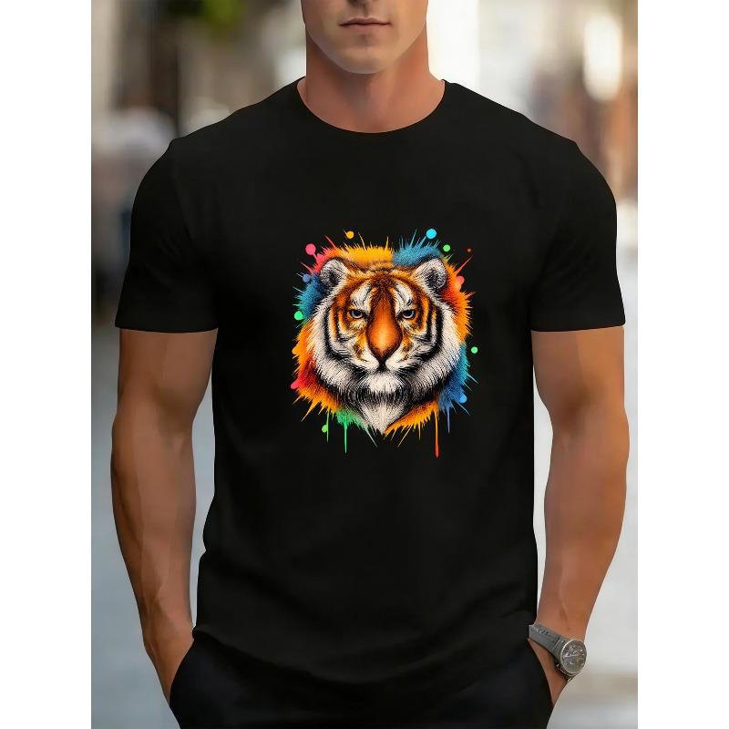 European sizes Colorful Tiger Print | Light and Comfortable Round-Neck Short-Sleeved Top, Casual Style, Perfect for Spring 4XL чорний
European sizes Colorful Tiger Print | Light and Comfortable Round-Neck Short-Sleeved Top, Casual Style, Perfect for Spring 4XL чорний