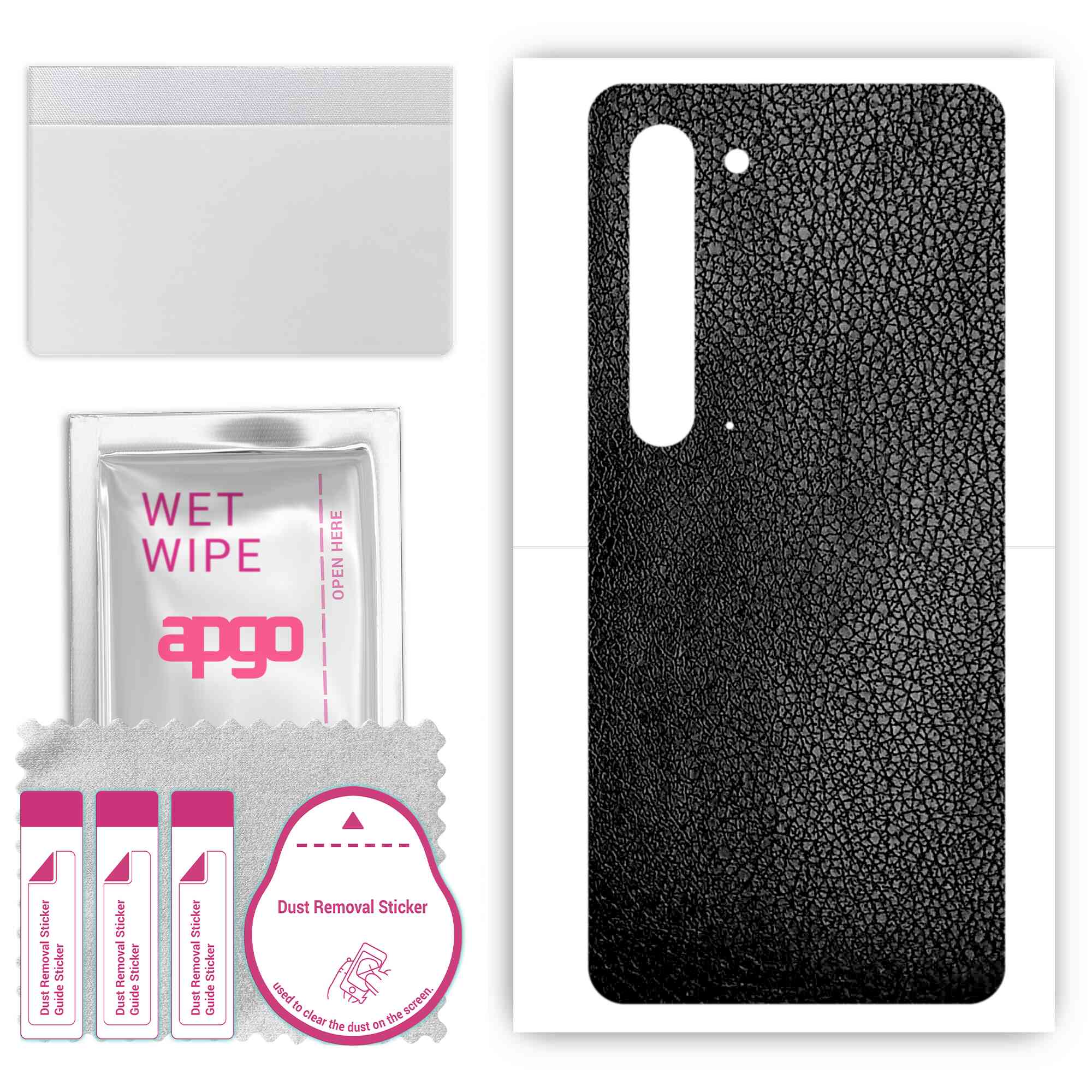 apgo Protective Skin Sticker for the back compatible with Sharp Aquos R5G, Wrap Film, Foil, Vinyl - Pattern Black Leather
apgo Protective Skin Sticker for the back compatible with Sharp Aquos R5G, Wrap Film, Foil, Vinyl - Pattern Black Leather