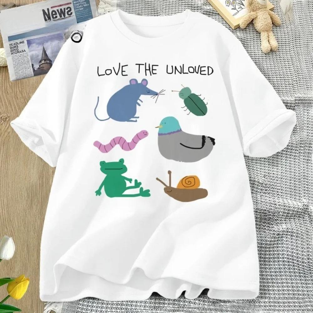 Love The Unloved Womens TShirt Funny Animals Pigeon Mouse Frog TShirt Loose Unisex Short Sleeve TShirt TShirt Streetwear 4XL
Love The Unloved Womens TShirt Funny Animals Pigeon Mouse Frog TShirt Loose Unisex Short Sleeve TShirt TShirt Streetwear 4XL
