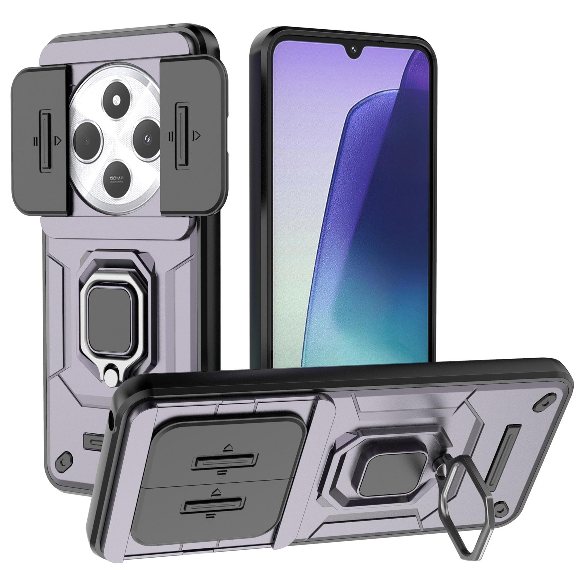 Чохол для Xiaomi Poco C75 4G/Redmi 14R 5G/14C 4G PC+TPU Чохол-підставка Захисник телефону з кришкою для об єктива Purple
Чохол для Xiaomi Poco C75 4G/Redmi 14R 5G/14C 4G PC+TPU Чохол-підставка Захисник телефону з кришкою для об єктива Purple