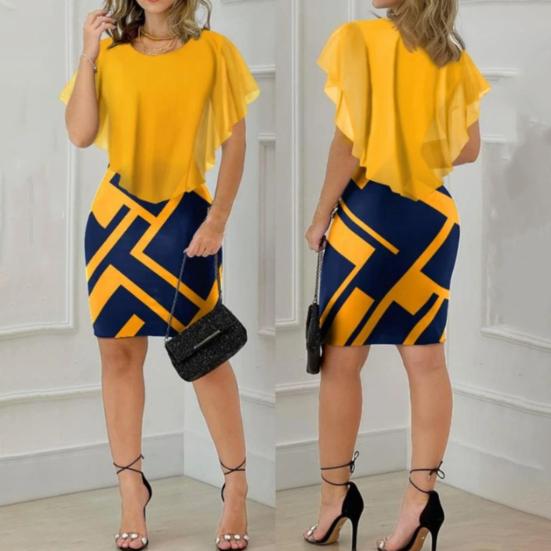 Женское короткое платье из двух частей с геометрическим принтом, с запахом бедра, с круглым вырезом, с тонкой талией, в стиле ретро, облегающее летнее женское мини-платье, одежда для свиданий
Женское короткое платье из двух частей с геометрическим принтом, с запахом бедра, с круглым вырезом, с тонкой талией, в стиле ретро, облегающее летнее женское мини-платье, одежда для свиданий