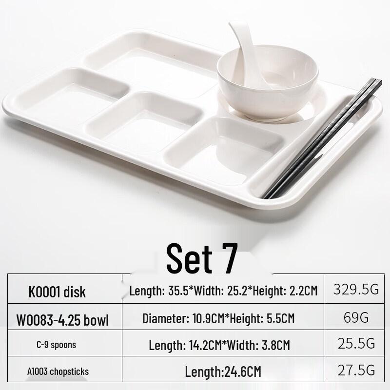 Ru Han Melamine Divided Canteen Meal Tray Set
Ru Han Melamine Divided Canteen Meal Tray Set