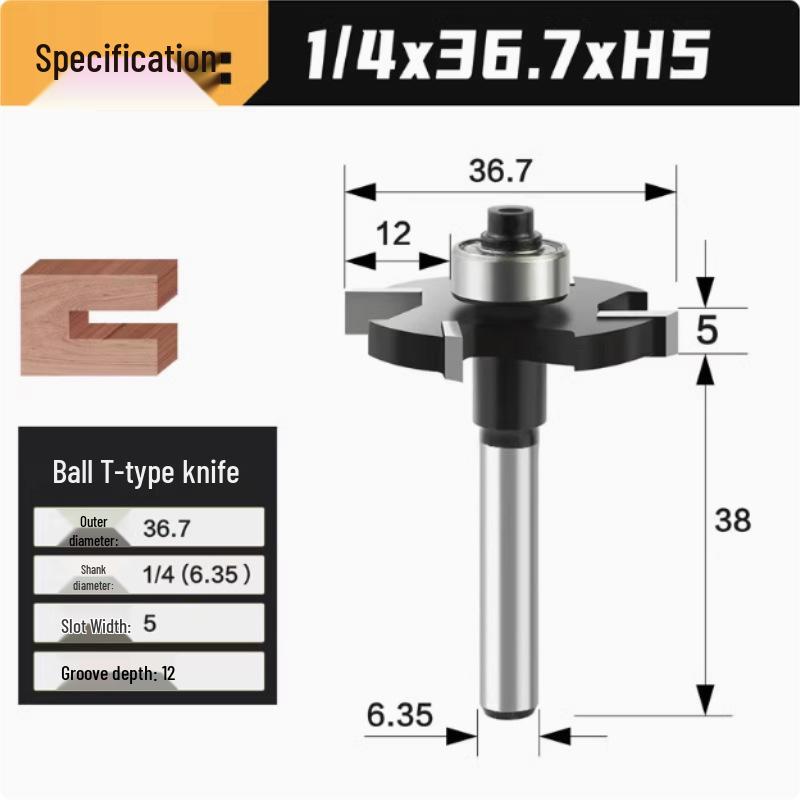 Four-Flute Ball Nose T-Slot Cutter with Aluminum Alloy Handle for Door Panel Grooving and Begonia Corner Slotting
Four-Flute Ball Nose T-Slot Cutter with Aluminum Alloy Handle for Door Panel Grooving and Begonia Corner Slotting