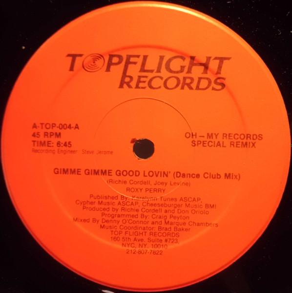 12inch Record ROXY PERRY - Gimme Gimme Good Lovin / Special R ATOP004 Top Flight Reco 1984 US Dance & Electronica Used
12inch Record ROXY PERRY - Gimme Gimme Good Lovin / Special R ATOP004 Top Flight Reco 1984 US Dance & Electronica Used