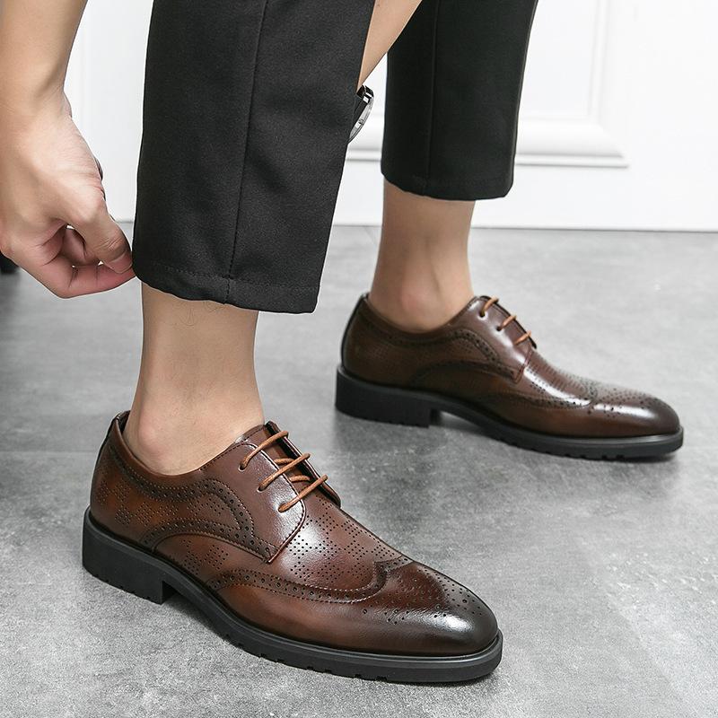 Dress Leather Shoes Large Size Men s Business Men s Size 38-46 Spring British Bullock Flower Wedding Groom Shoes 38 чёрный
Dress Leather Shoes Large Size Men s Business Men s Size 38-46 Spring British Bullock Flower Wedding Groom Shoes 38 чёрный