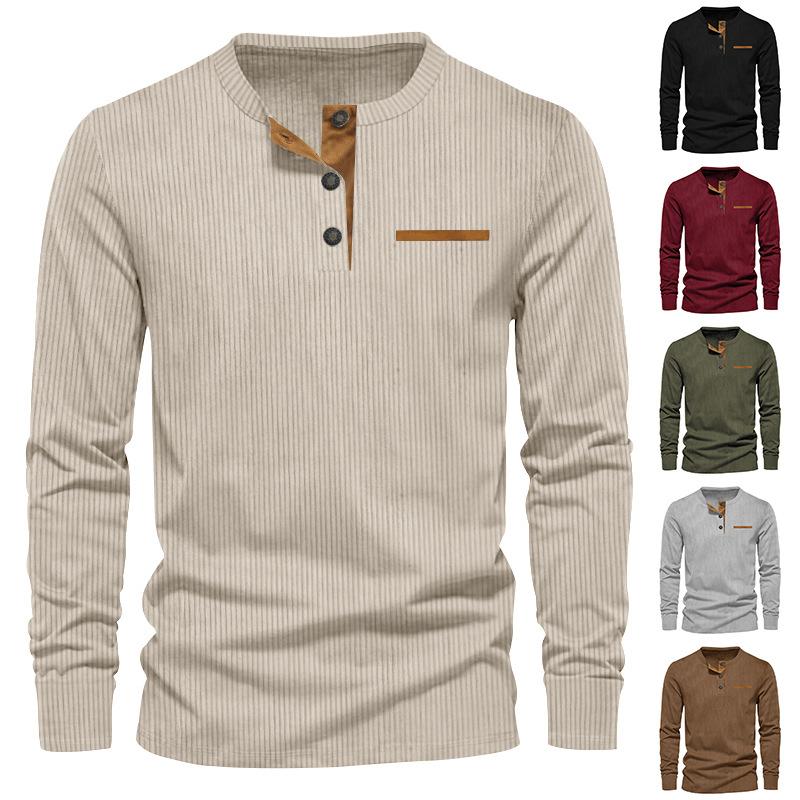 Spring New Casual Men s Corduroy Henley Shirt Men s Long Sleeve Slim T-Shirt XXXL коричневий
Spring New Casual Men s Corduroy Henley Shirt Men s Long Sleeve Slim T-Shirt XXXL коричневий