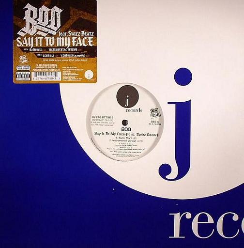 12inch Record BOO - Say It To My Face 82876671581 J Records 2005 US Rap & Hip-Hop/R&B Used
12inch Record BOO - Say It To My Face 82876671581 J Records 2005 US Rap & Hip-Hop/R&B Used