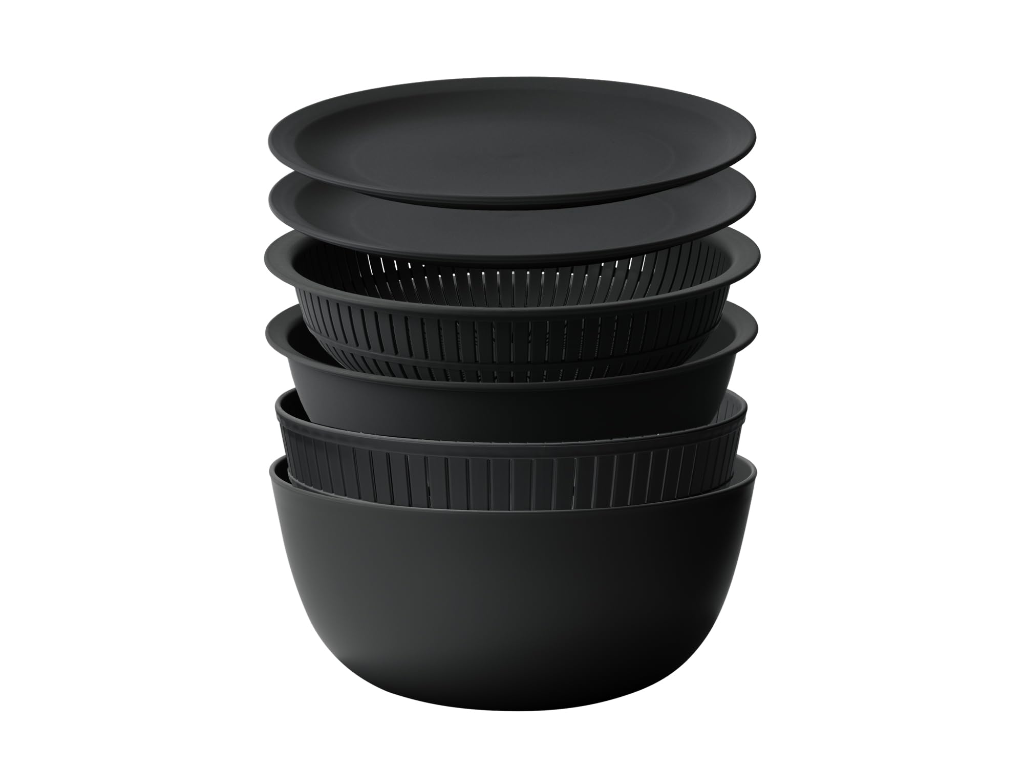 Like-it Colander & Bowl, Microwave Safe, 6-Piece Set, Black, Made in Japan, Can Drain Water, and Heat-Resistant Bowls, Also Suitable for Rinsing Rice
Like-it Colander & Bowl, Microwave Safe, 6-Piece Set, Black, Made in Japan, Can Drain Water, and Heat-Resistant Bowls, Also Suitable for Rinsing Rice