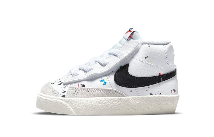 Nike Blazer 77 BB Slip Resistant Cushioning Abrasion Resistant Mid top Skateboard Shoes White Black Infant And Toddler DJ2620-100 21
Nike Blazer 77 BB Slip Resistant Cushioning Abrasion Resistant Mid top Skateboard Shoes White Black Infant And Toddler DJ2620-100 21
