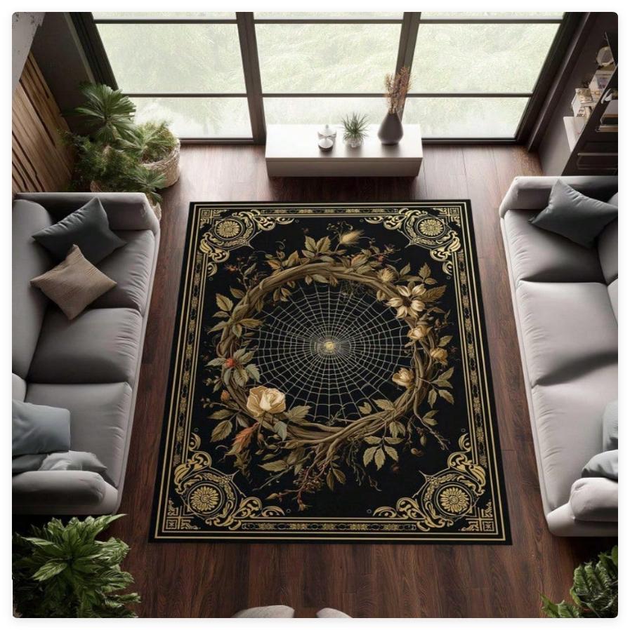 Dark Victorian Rose Web Pattern Carpet Witchy Floral Decorative Floor Mat for Indoor Living Room Gothic Home Decoration 50x80cm
Dark Victorian Rose Web Pattern Carpet Witchy Floral Decorative Floor Mat for Indoor Living Room Gothic Home Decoration 50x80cm