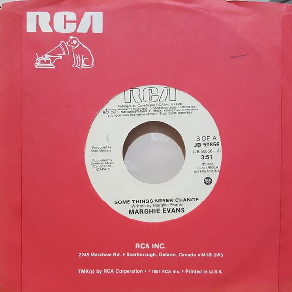 7inch Record MARGHIE EVANS Some Things Never Change JB50856PROMO RCA 1986 Canada Rock Used
7inch Record MARGHIE EVANS Some Things Never Change JB50856PROMO RCA 1986 Canada Rock Used