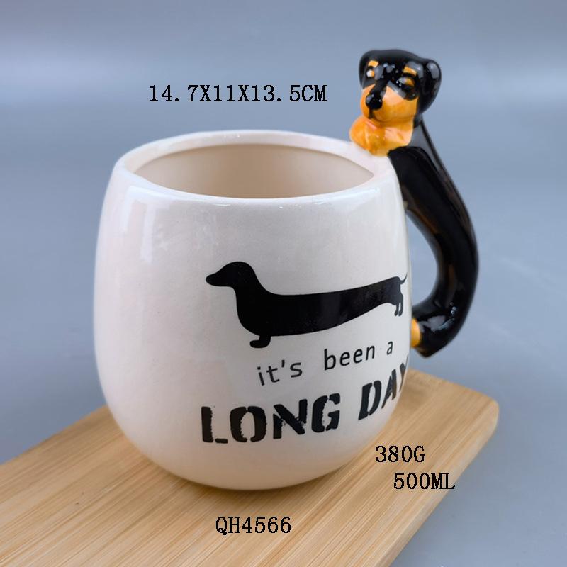 Valentine s Day ceramic pair cup cartoon three-dimensional dog mug gift couple cup belly cup stacking cup breakfast cup 501-600ml
Valentine s Day ceramic pair cup cartoon three-dimensional dog mug gift couple cup belly cup stacking cup breakfast cup 501-600ml