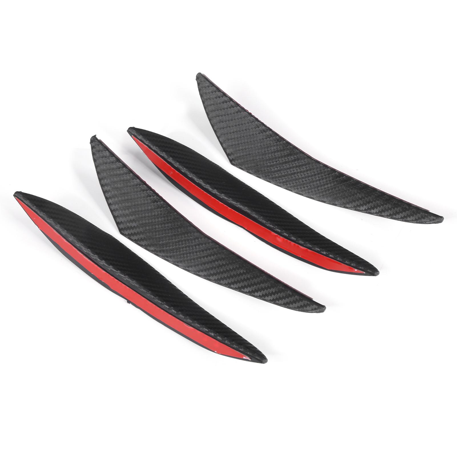 4PCS Car Front Bumper Spoiler Carbon Fiber Color Rubber Universal Fin for Auto Decoration
4PCS Car Front Bumper Spoiler Carbon Fiber Color Rubber Universal Fin for Auto Decoration