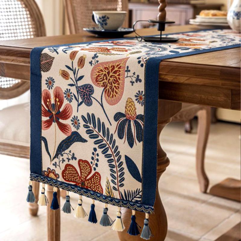 Country Style Floral Table Runner High-Quality Oil Painting Print Tablecloth Elegant Home Decor Table Cloth with Tassel Edges 35x160cm
Country Style Floral Table Runner High-Quality Oil Painting Print Tablecloth Elegant Home Decor Table Cloth with Tassel Edges 35x160cm