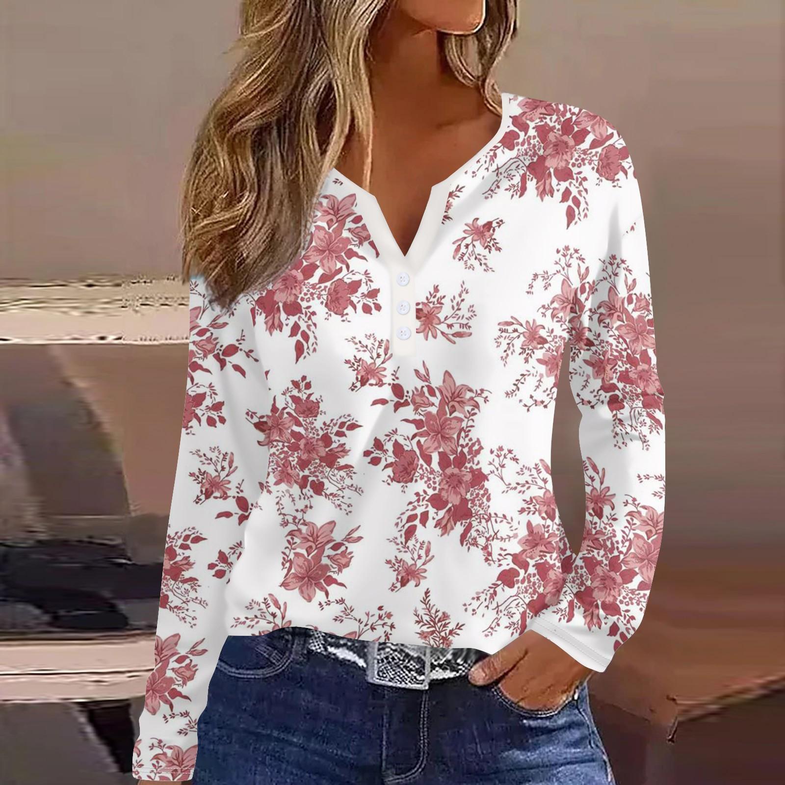 Женская модная повседневная футболка с v-образным вырезом и длинным рукавом с принтом, топ на пуговицах XL розовый
Женская модная повседневная футболка с v-образным вырезом и длинным рукавом с принтом, топ на пуговицах XL розовый