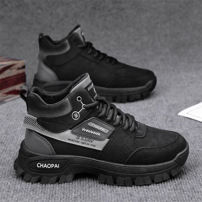 High-top autumn and winter new outdoor mountaineering wear-resistant work shoes 44 standard sneaker size чорний
High-top autumn and winter new outdoor mountaineering wear-resistant work shoes 44 standard sneaker size чорний