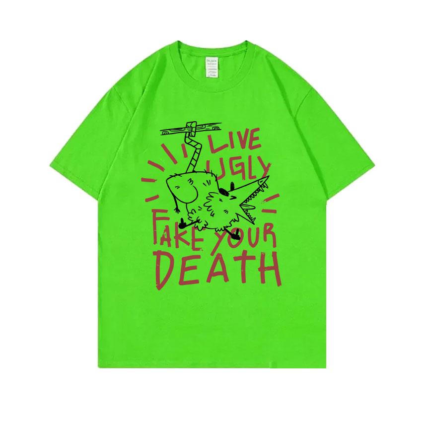 Live Ugly Fake Your Death Tshirt Funny Rat Meme Tshirt Unisex Women Casual Oversized Tops Short Sleeve Unisexs Pure Cotton T Shirts 4XL
Live Ugly Fake Your Death Tshirt Funny Rat Meme Tshirt Unisex Women Casual Oversized Tops Short Sleeve Unisexs Pure Cotton T Shirts 4XL
