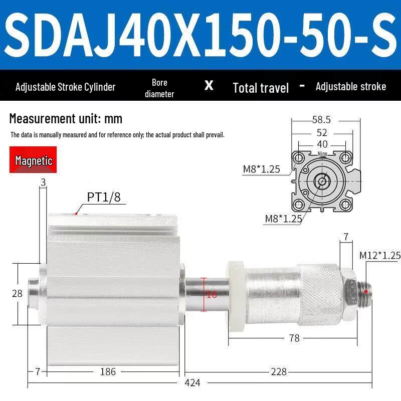 Aokewen SDAJ Series Thin Adjustable Stroke Cylinder
Aokewen SDAJ Series Thin Adjustable Stroke Cylinder