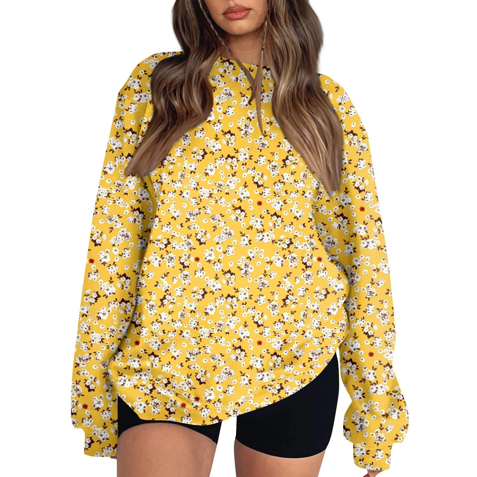 Женские топы Женский свитшот с длинным рукавом Повседневный с круглым вырезом Свободного кроя Пуловер Флисовые топы XL жёлтый
Женские топы Женский свитшот с длинным рукавом Повседневный с круглым вырезом Свободного кроя Пуловер Флисовые топы XL жёлтый