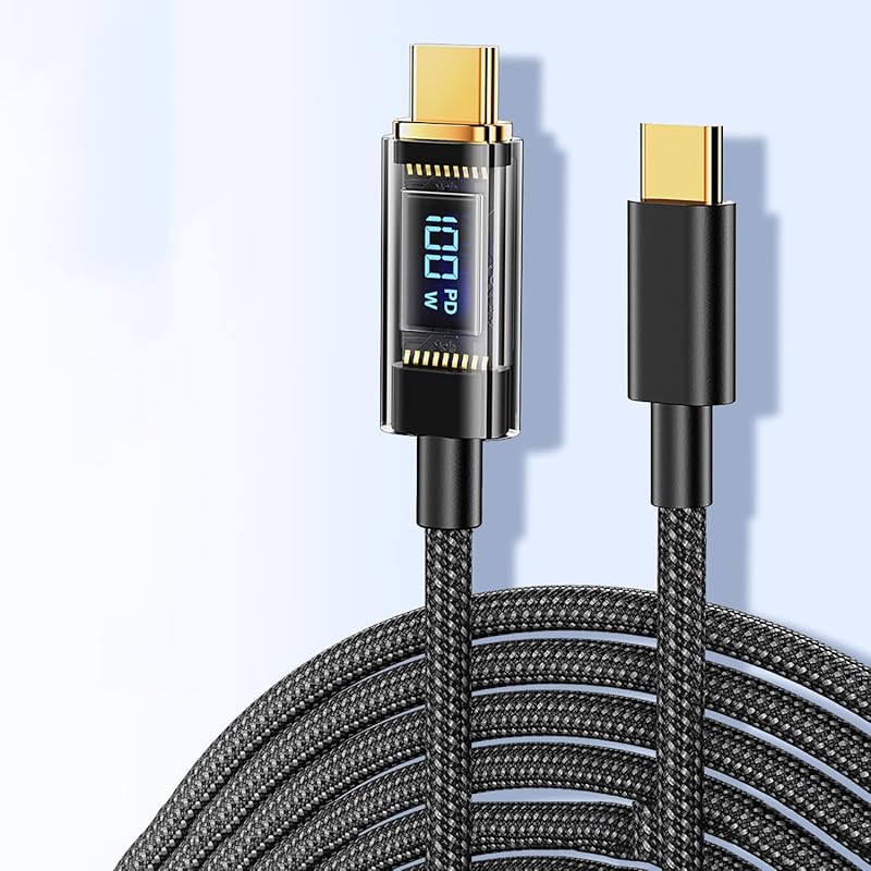 USB Type C cable 100W/5A PD compatible fast charging Output screen display nylon knitting type c cable for iPhone 16/15/15 Pro/15 Plus/15 Pro Max,
USB Type C cable 100W/5A PD compatible fast charging Output screen display nylon knitting type c cable for iPhone 16/15/15 Pro/15 Plus/15 Pro Max,