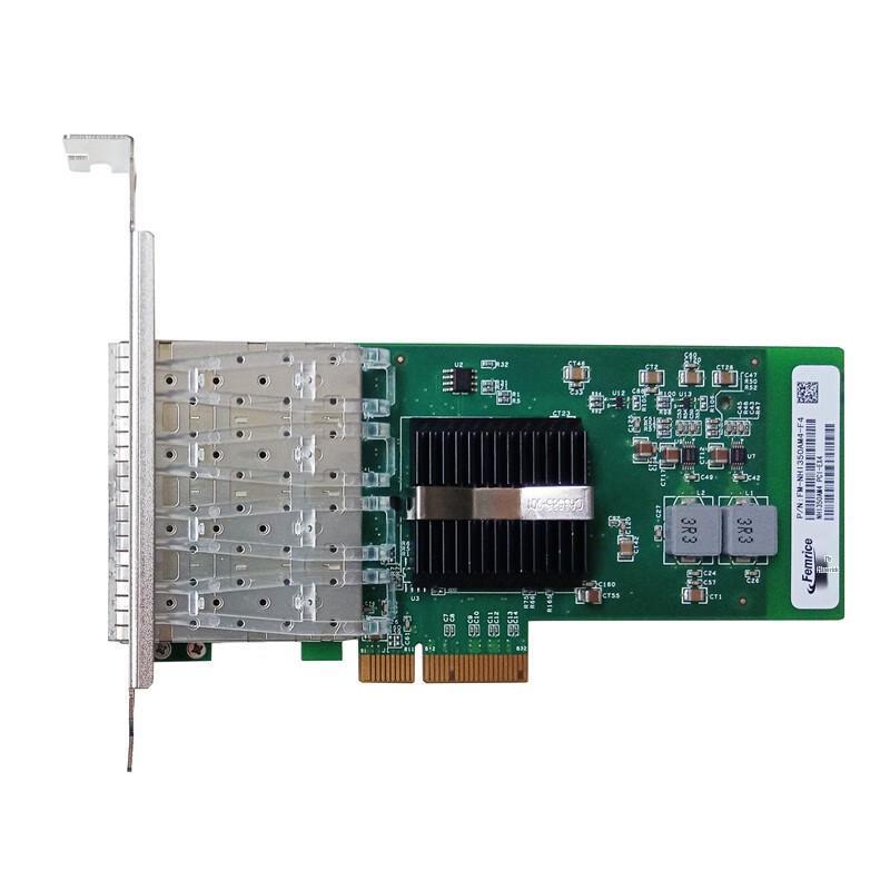 FEMRICE Intel I350AM4 Gigabit Quad-Port PCIe Server Fiber Network Card
FEMRICE Intel I350AM4 Gigabit Quad-Port PCIe Server Fiber Network Card