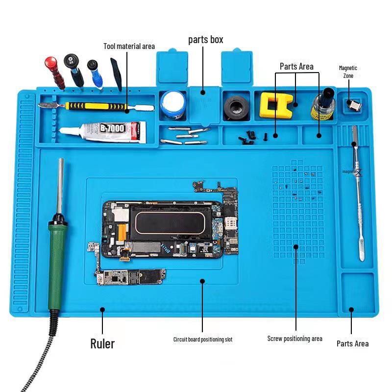 Силиконовая изоляционная прокладка для ремонта мобильных телефонов и компьютеров: Устойчив к высоким температурам, имеет локатор винтов и совместим с термофеном.
Силиконовая изоляционная прокладка для ремонта мобильных телефонов и компьютеров: Устойчив к высоким температурам, имеет локатор винтов и совместим с термофеном.