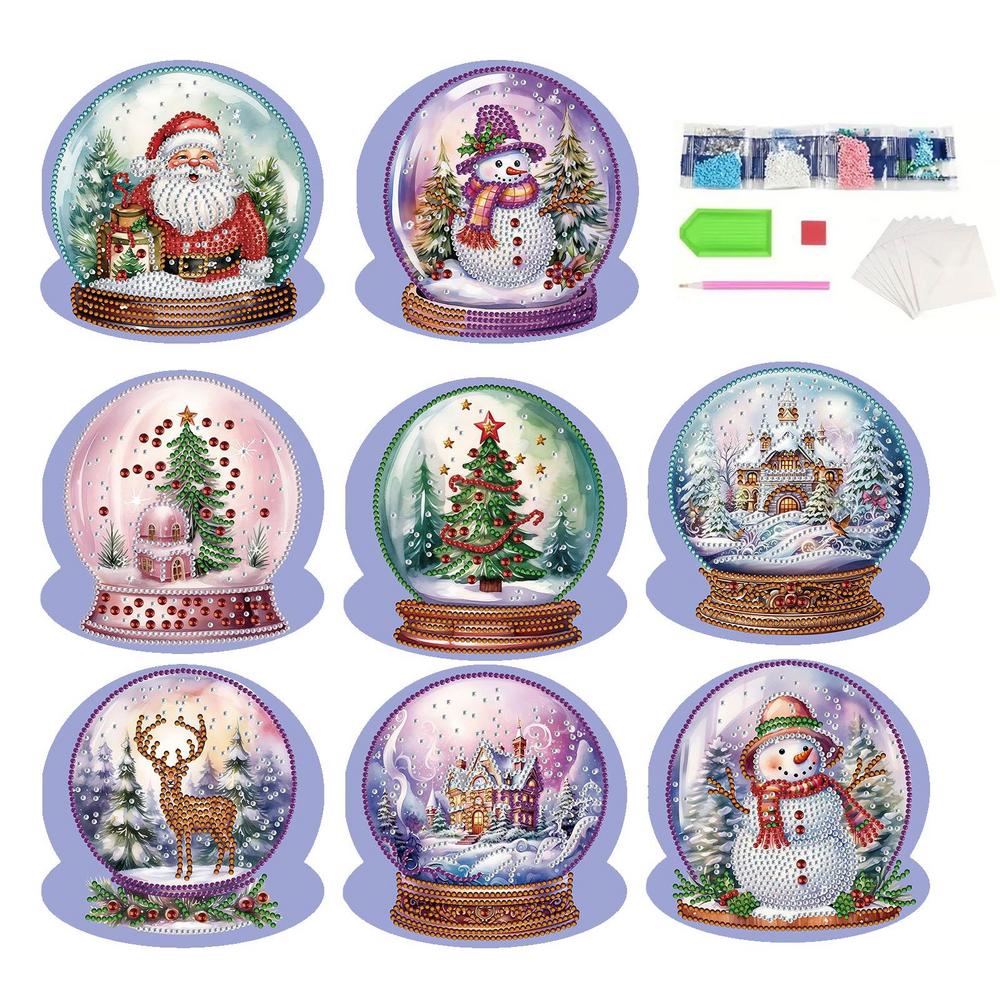 5d Мистецтво стразів Різдвяні листівки Кришталева куля Листівки подяки Мистецтво та рукоділля 8x Картини стразами Картки мистецтва Круглий дриль Вітальні
5d Мистецтво стразів Різдвяні листівки Кришталева куля Листівки подяки Мистецтво та рукоділля 8x Картини стразами Картки мистецтва Круглий дриль Вітальні