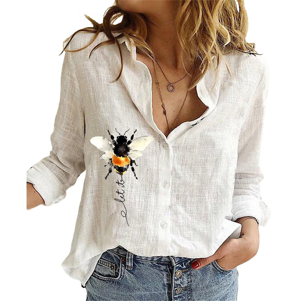 Женская модная блузка с принтом на пуговицах, свободный топ из хлопка и льна, повседневная рубашка с длинным рукавом 4XL белый
Женская модная блузка с принтом на пуговицах, свободный топ из хлопка и льна, повседневная рубашка с длинным рукавом 4XL белый